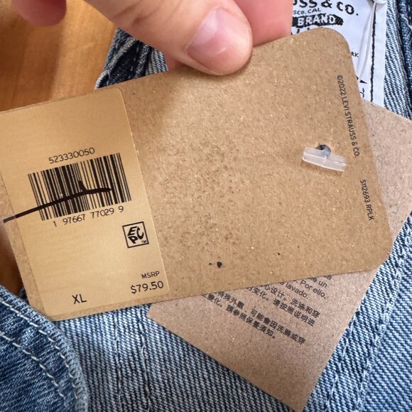 NWT - Levis Short Overalls / Shortalls - Sz XL - Picture 2 of 4